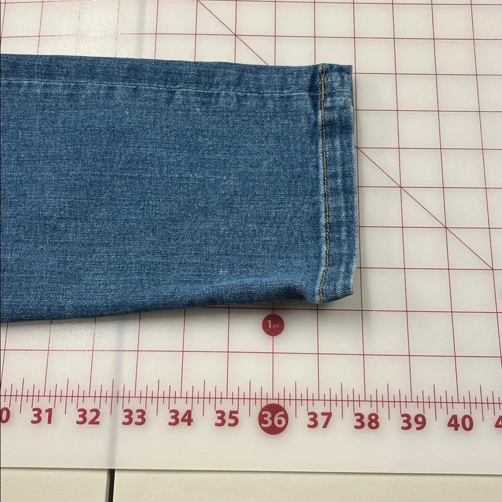 A.L.C. Casual Davis Denim Blue Self Tie Paper Bag High Waist Ankle/Crop Jeans 6